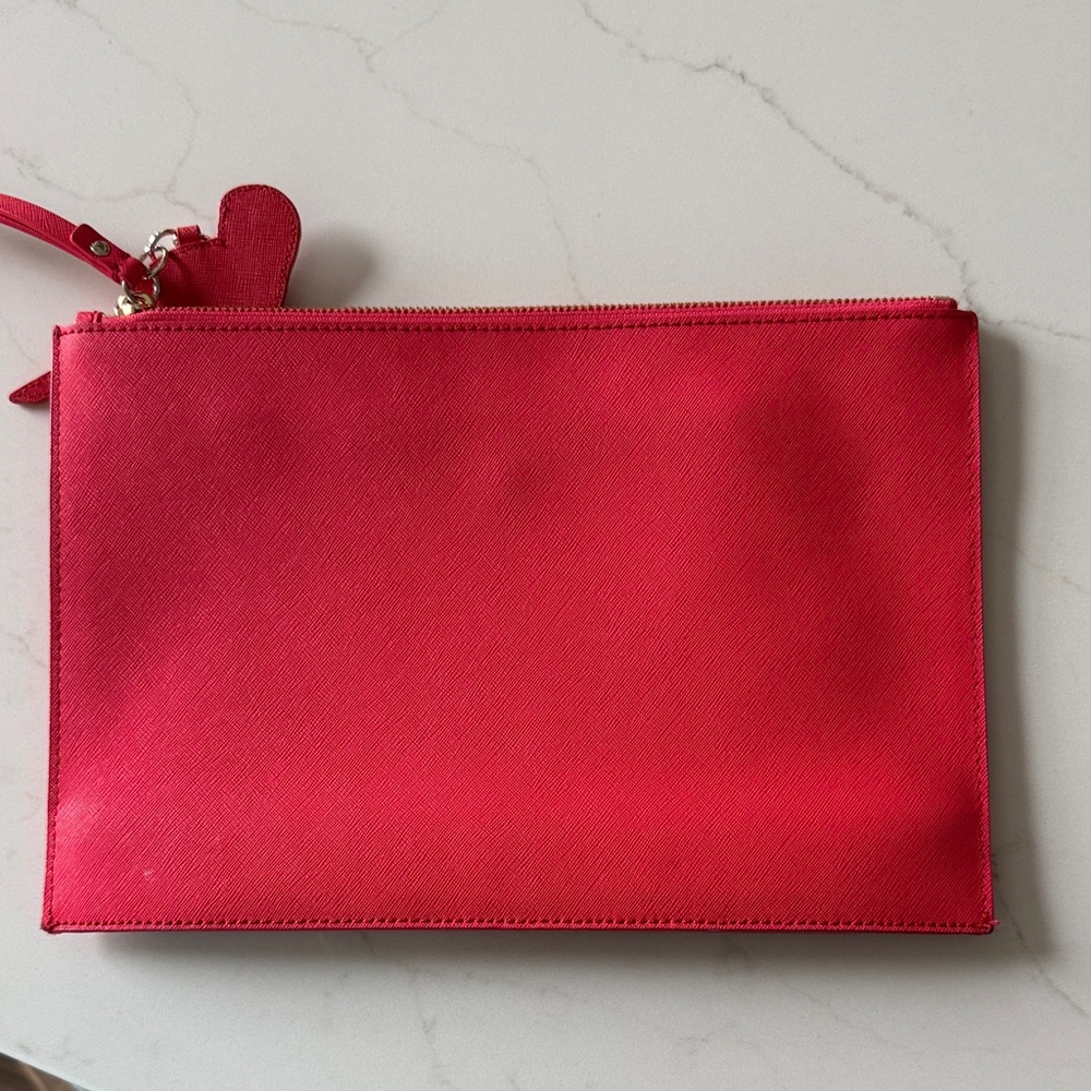 Kate Spade Red Wristlet with Parrot Accent - Picture 2 of 5